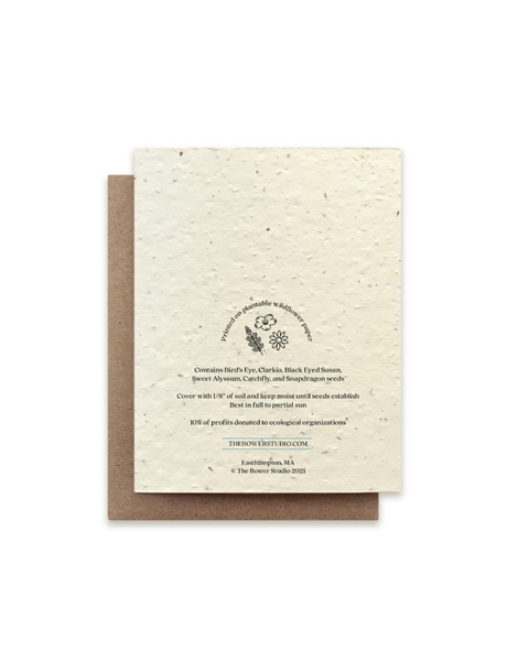 Bower Studio - Fly Agaric Mushroom Plantable Card