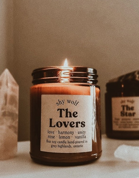 SHY WOLF CANDLE - THE LOVERS