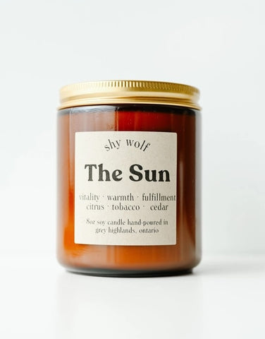 SHY WOLF CANDLE - THE SUN