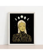 Blossoming Dark Art Print