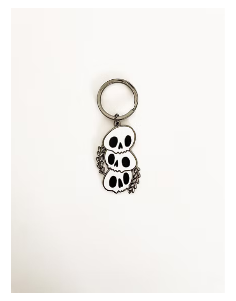 Skulls Enamel Keychain