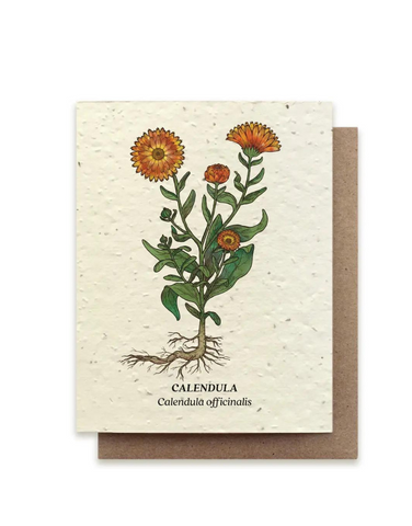 Bower Studio - Calendula Plantable Herb Seed Card