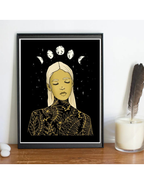 Blossoming Dark Art Print