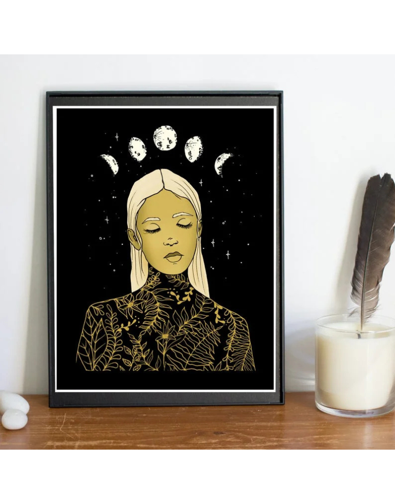 Blossoming Dark Art Print