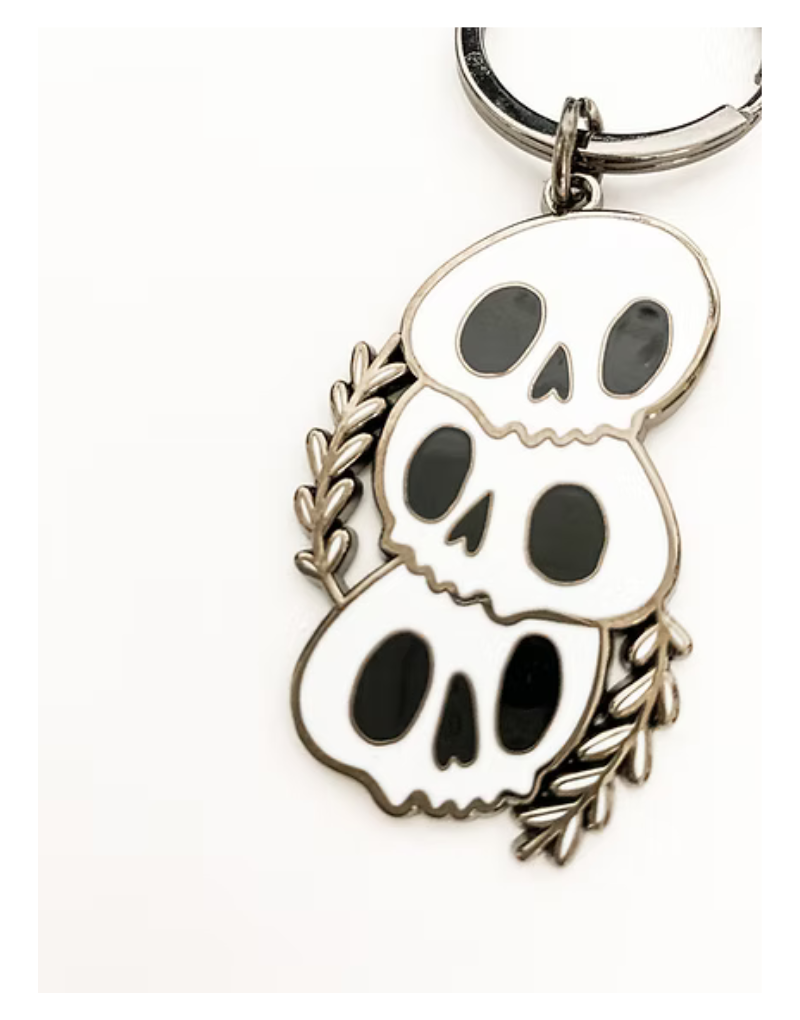 Skulls Enamel Keychain