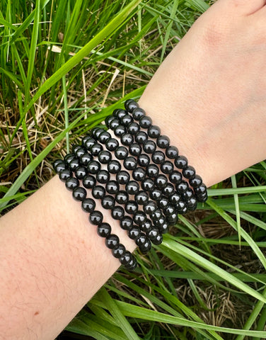 BLACK OBSIDIAN BRACELET - 6mm