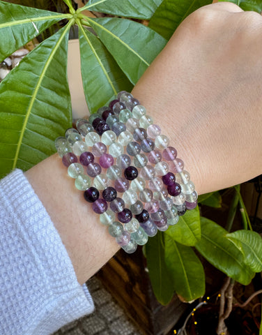 Fluorite Bracelet - 6mm round