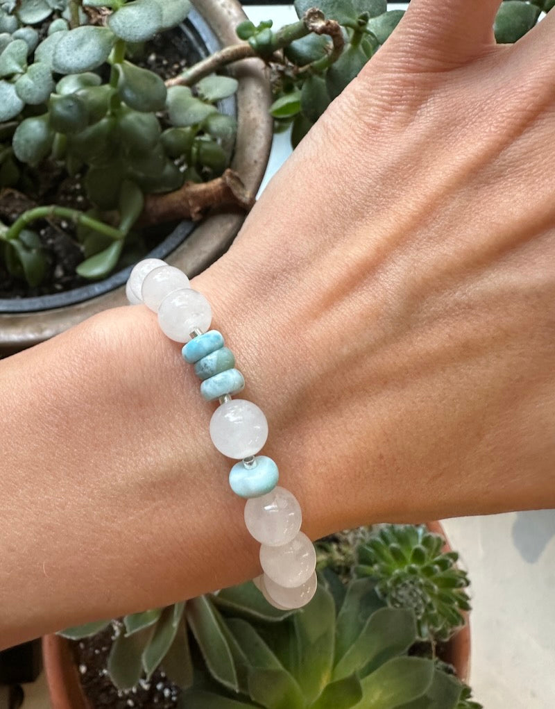 Larimar Moonstone - A+ 8mm Round