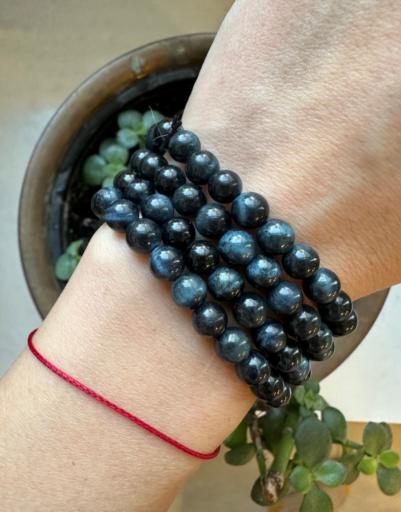 Blue Tiger's Eye 6mm Bracelet