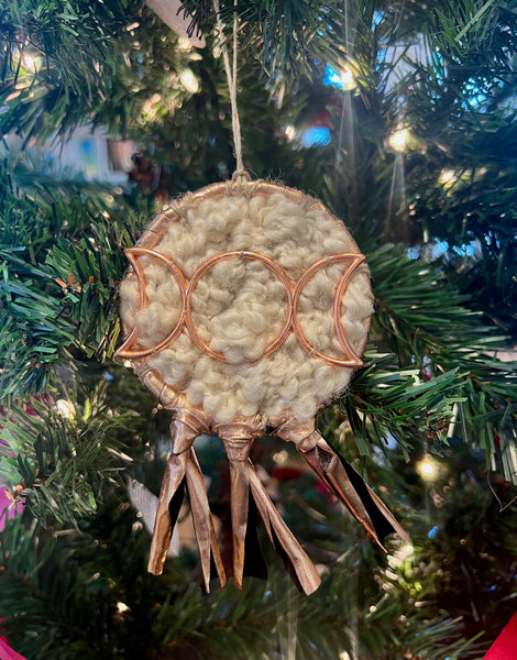 MOON PHASE WOVEN ORNAMENT
