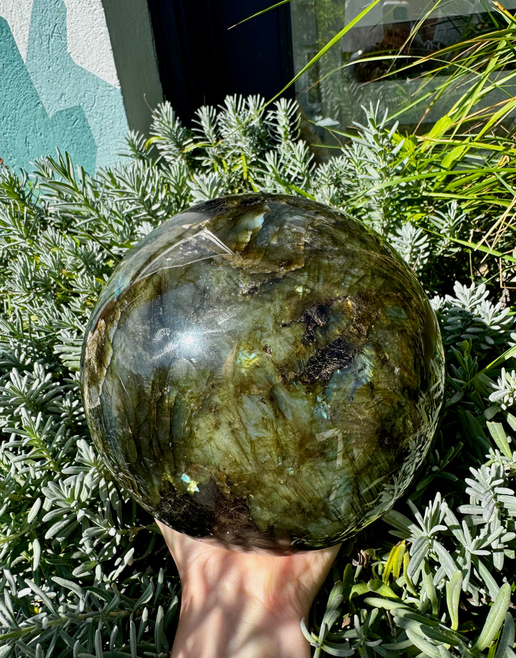 Labradorite Sphere - Specimen #11
