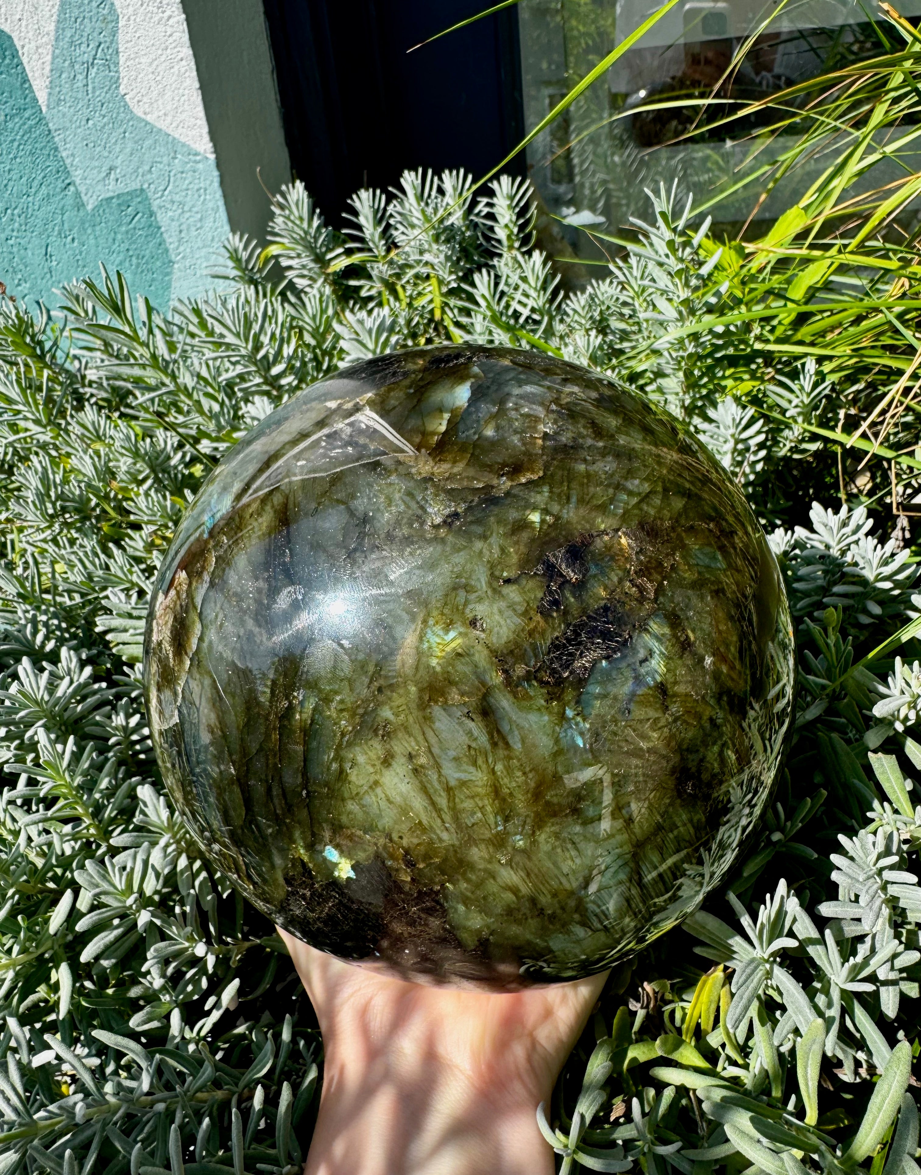 Labradorite Sphere - Specimen #11