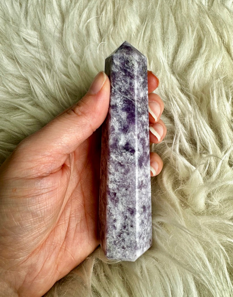 Lepidolite Tower - XL