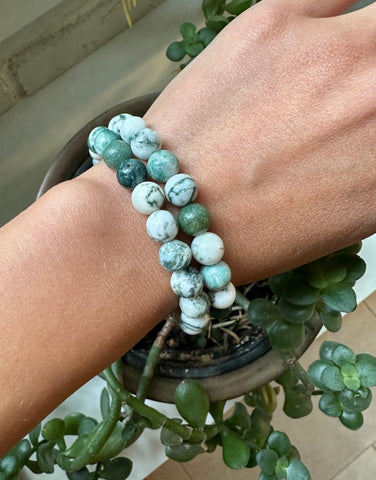 Agate Tree -  8mm Round