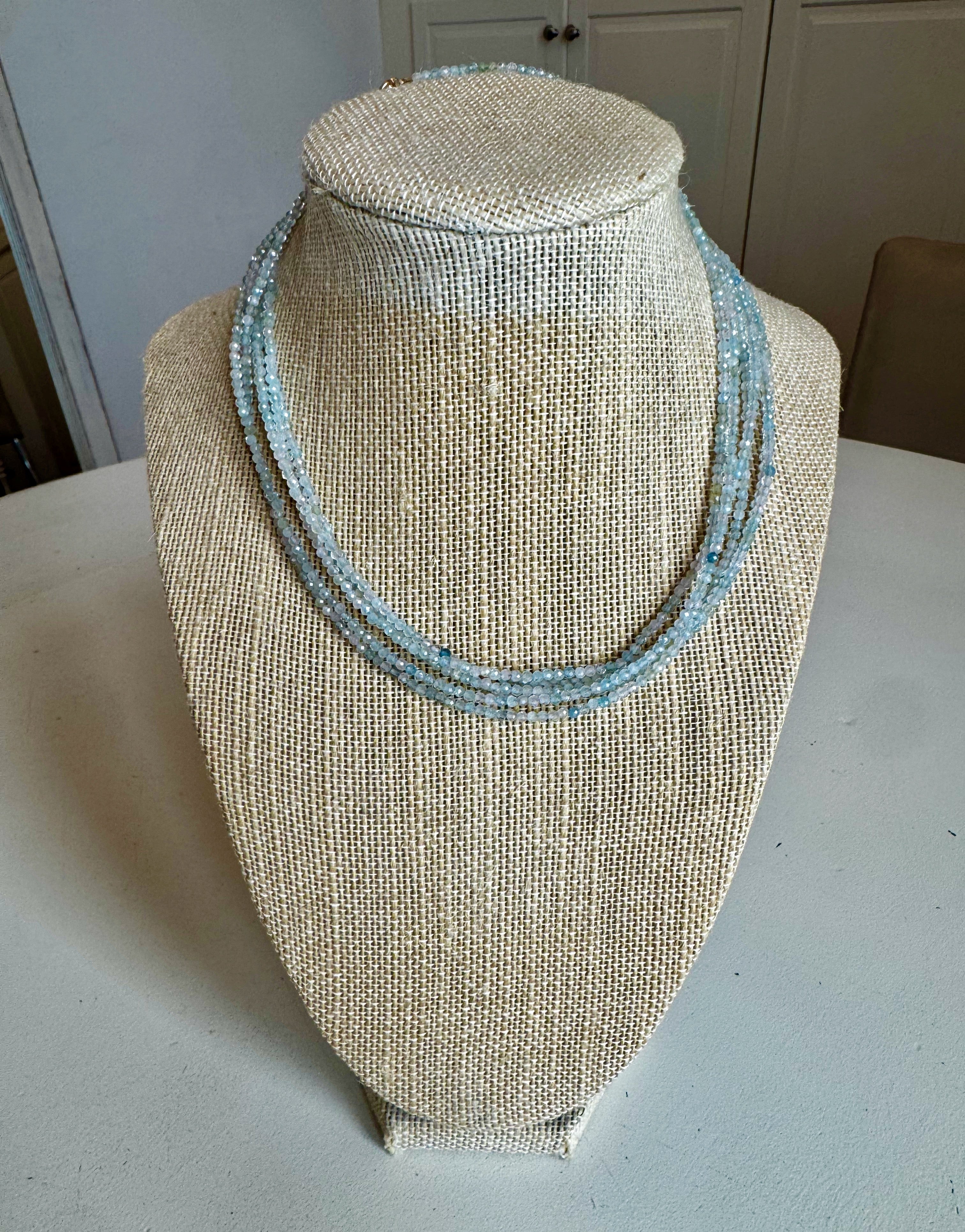 MORGANITE BEADED NECKLACE