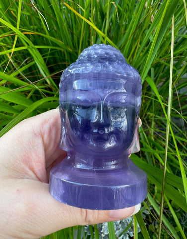 FLUORITE BUDDHA HEAD