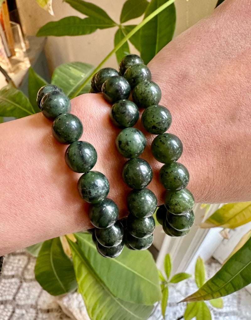 Jade BC Bracelet - 10mm  Round