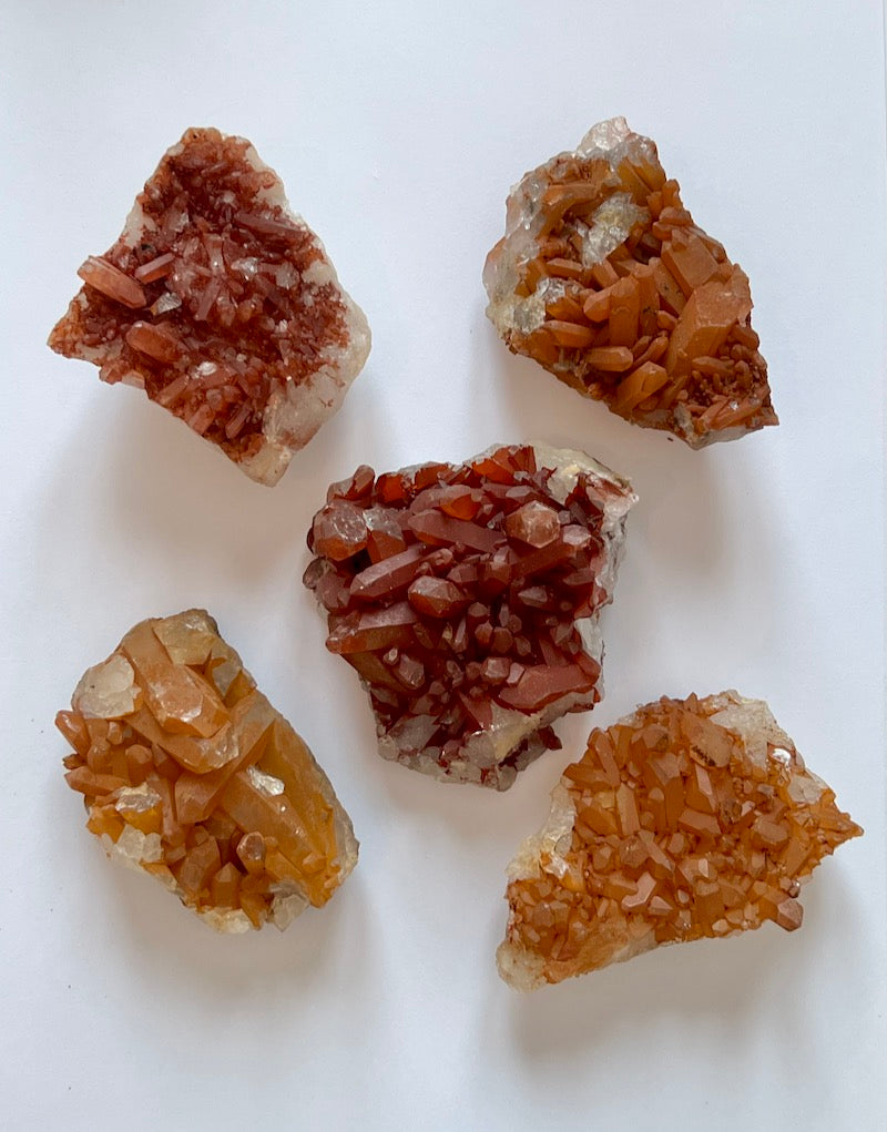 TANGERINE QUARTZ CLUSTER