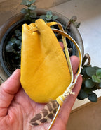 Leather Hyde Feather Sacred Pouch