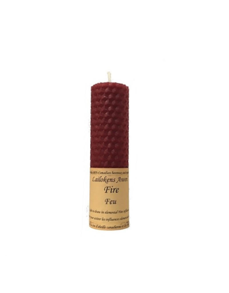 Fire Spell Beeswax Candle