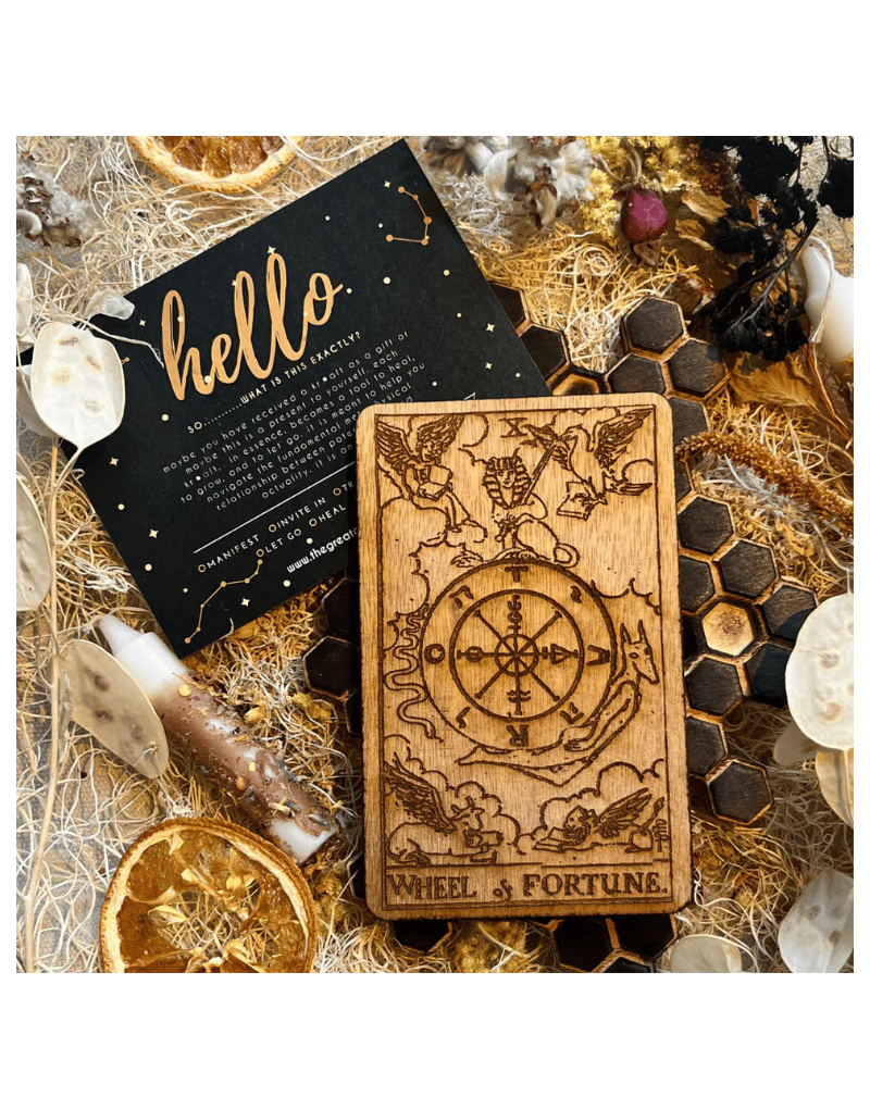 WHEEL OF FORTUNE - WOOD CARD