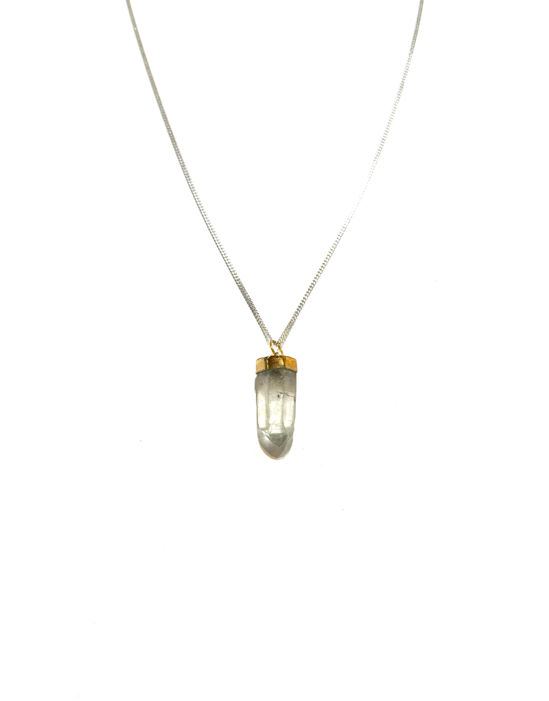 Quartz - Lemurian Polished Point Pendant