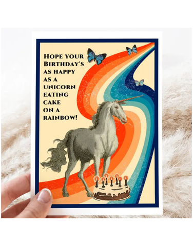 Unicorn Birthday Card