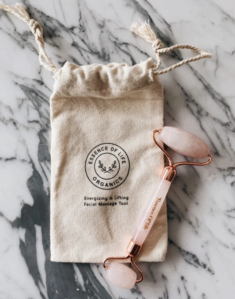 Face Rollers Massage Rose Quartz