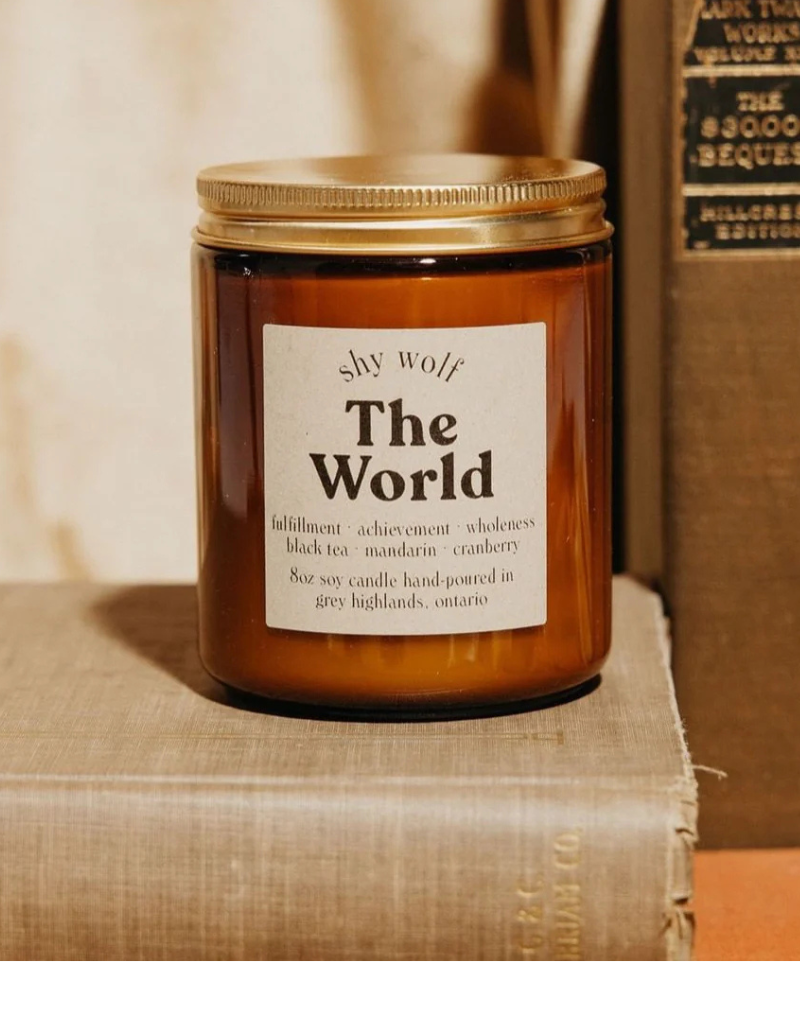 SHY WOLF CANDLE - THE WORLD