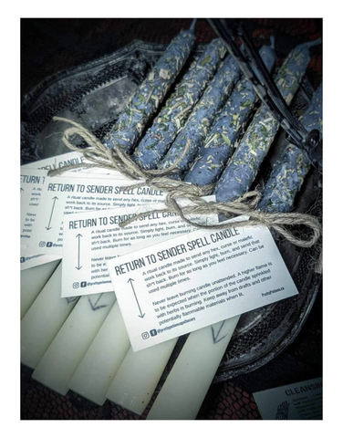 Return to Sender Spell Taper Candle
