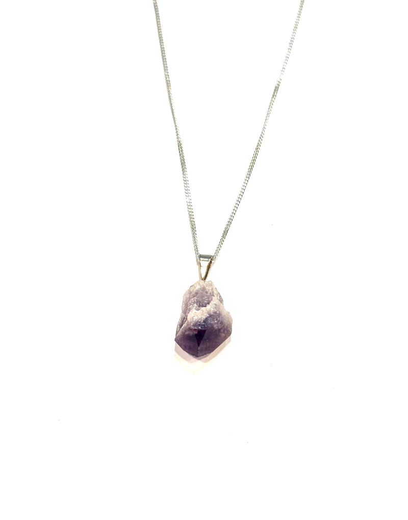 Amethyst Scepter Raw Pendant