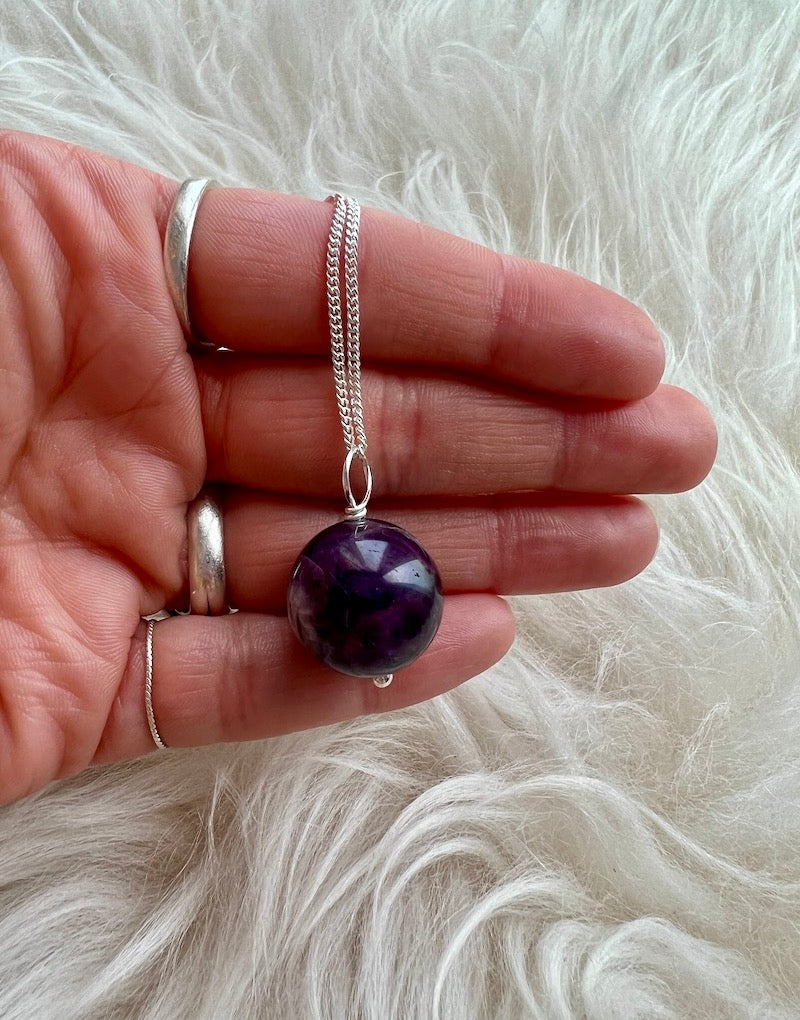 Amethyst Sphere Pendant