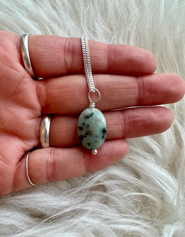 KIWI JASPER PENDANT