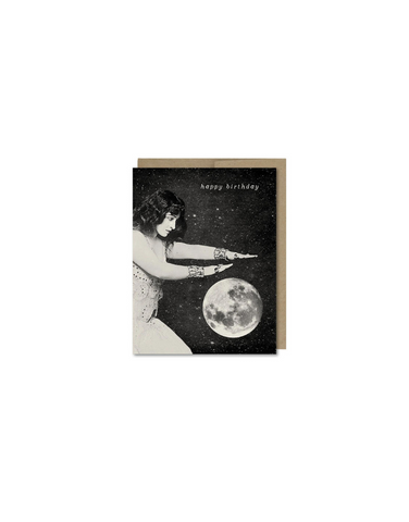 GALEK SEA - HAPPY BIRTHDAY FORTUNE TELLER WOMAN GREETING CARD