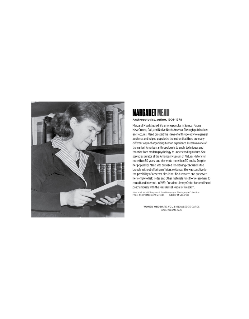 WOMEN WHO DARE-KNOWLEDGE CARDS