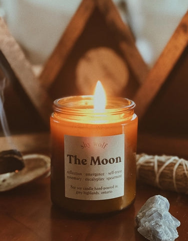 SHY WOLF CANDLE - THE MOON