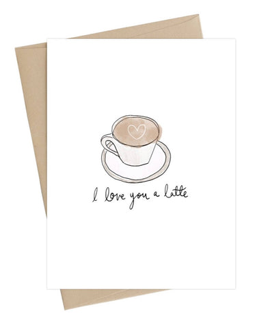 Love you a Latte Card