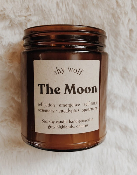 SHY WOLF CANDLE - THE MOON