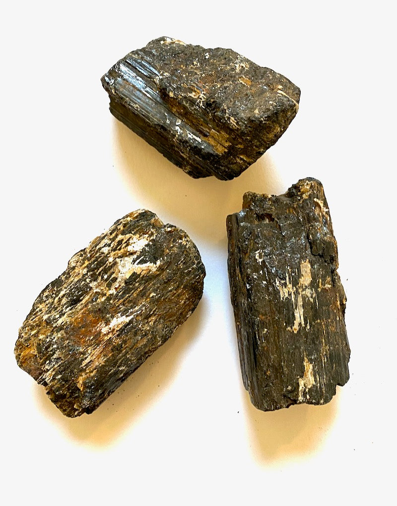 Tourmaline - Black  Raw Chunks L