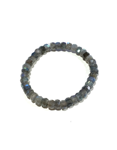 Labradorite A+ 8mm Rhondelle Facet