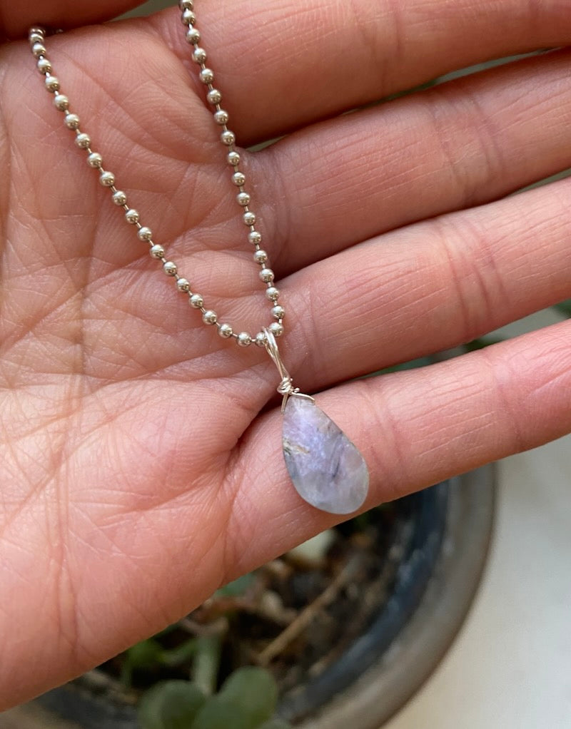 Charoite Teardrop Pendant