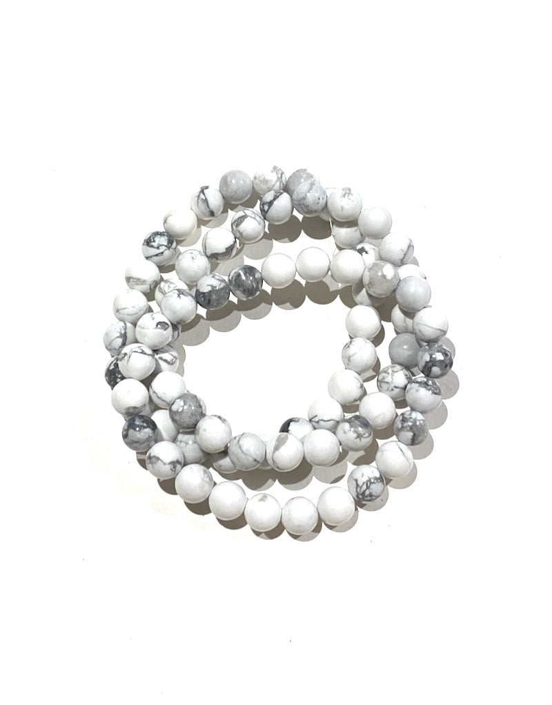 Howlite -  8mm Round