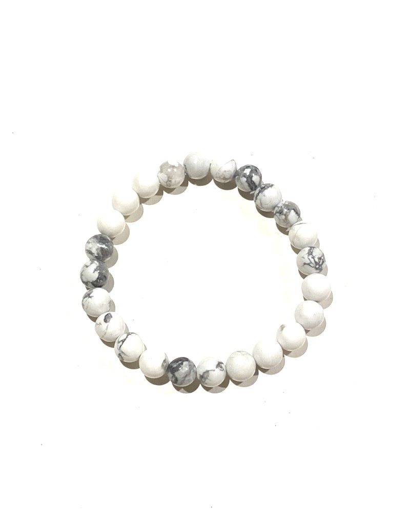 Howlite -  8mm Round
