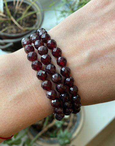 Garnet Red - 6mm Facet