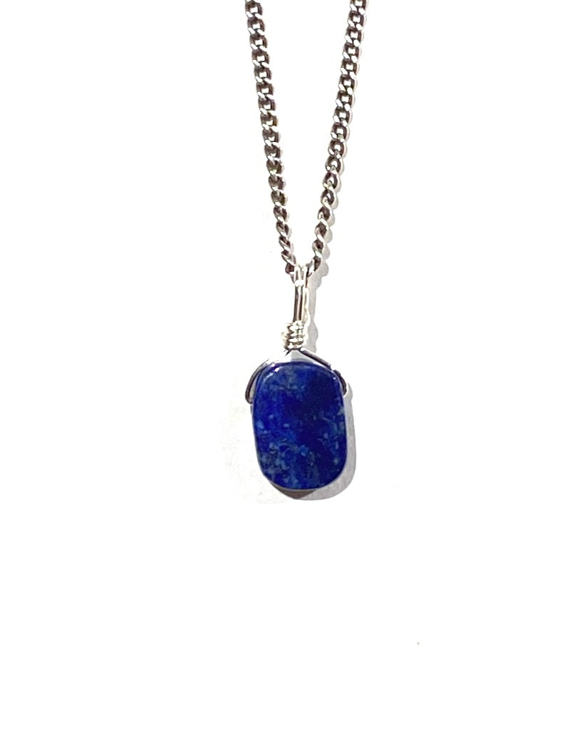Lapis Lazuli Droplet Pendant