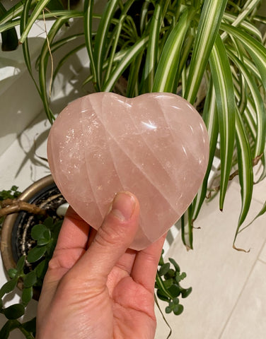 Quartz - Rose Heart Large
