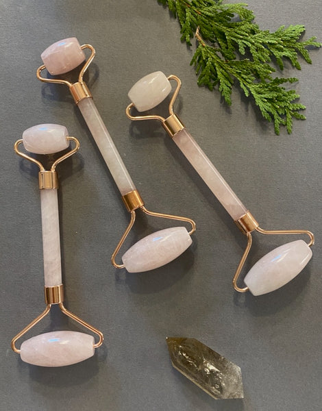 Face Rollers Massage Rose Quartz Roller