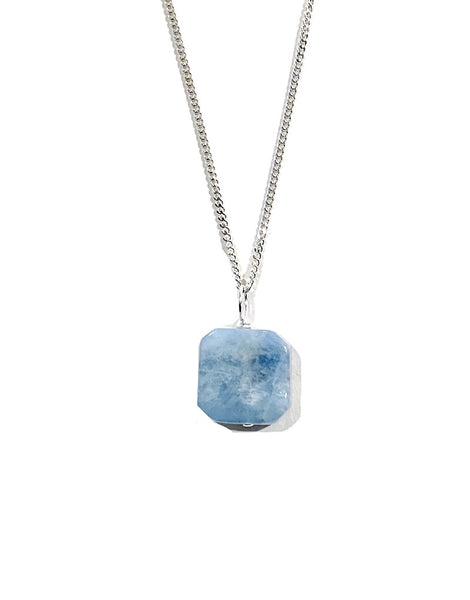 AQUAMARINE PENDANT - SQUARE