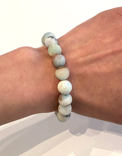 Amazonite -  Russian 10mm Round Matte