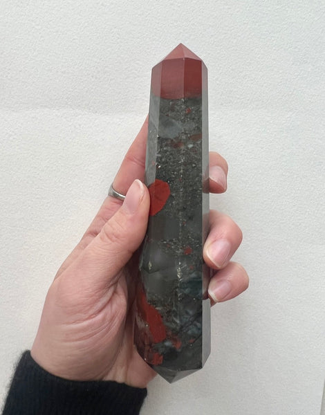 Bloodstone Double Terminated Wand - XL